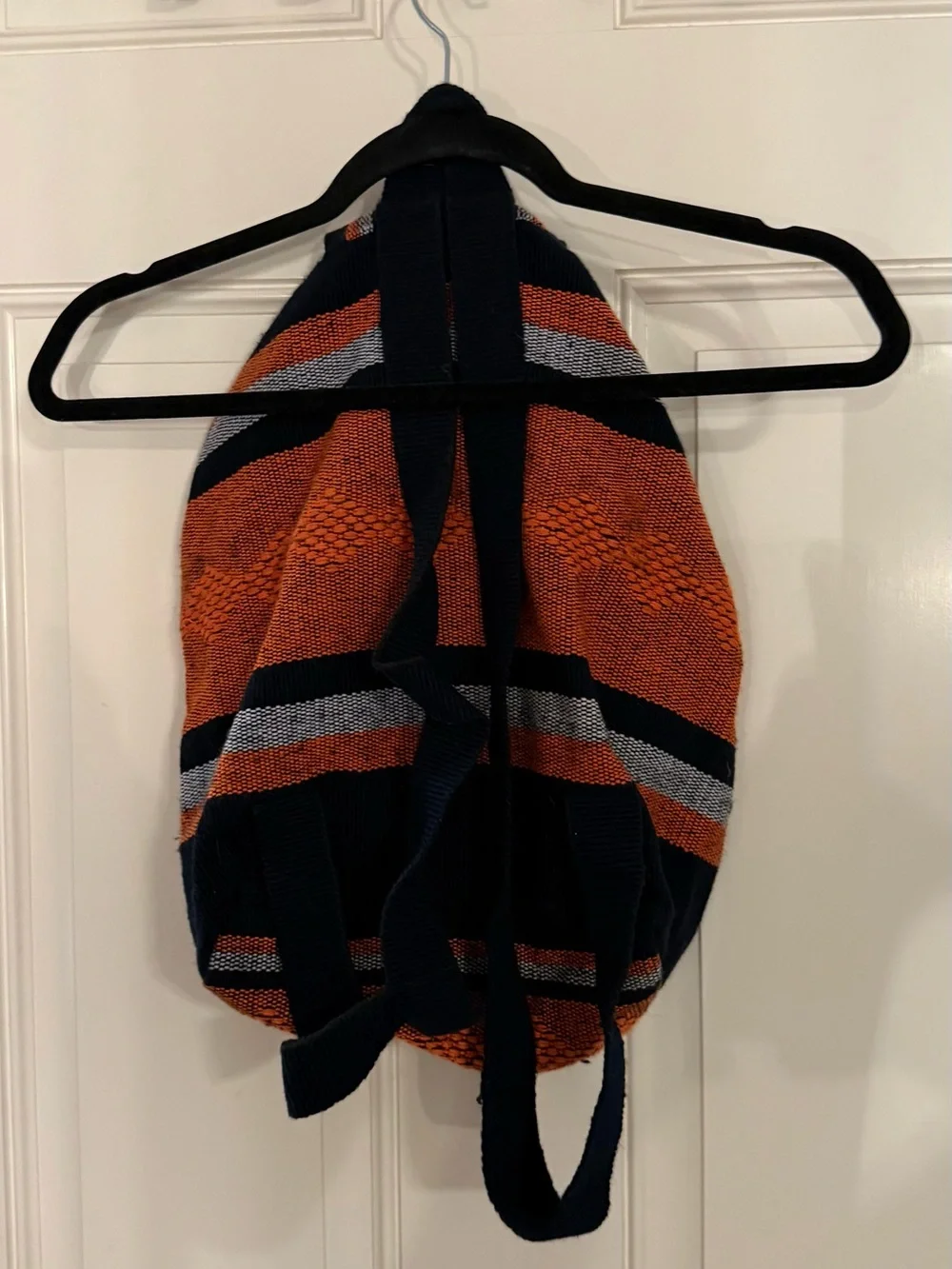 Denver Broncos backpack Handmade in Mexico 15”H X 12”W approximately used once